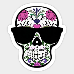 Cool Decorated Skull Sticker